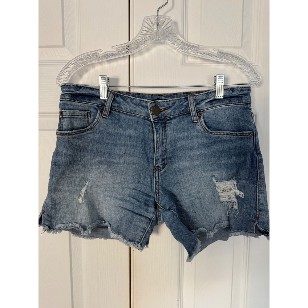 STS Blue Aubrey Short‎ Distressed Denim Cut Off Jean Shorts Medium Wash Size 27